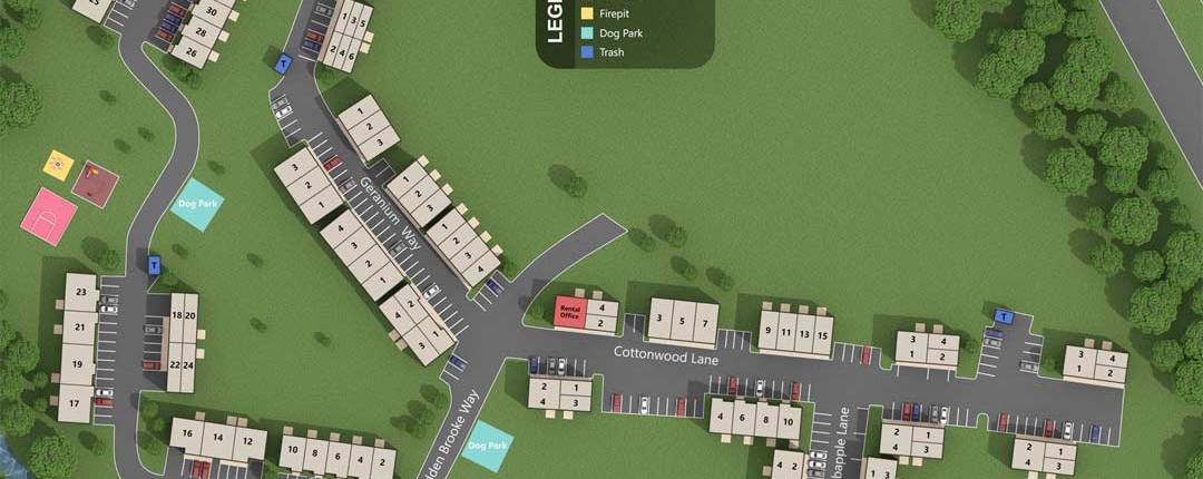 Hidden Brook Apartments and Townhomes Layout Map