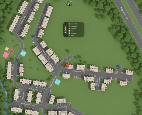 Hidden Brook Apartments and Townhomes Layout Map