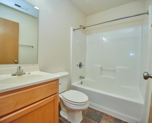 Hidden Brook Apartments and Townhomes Upstairs Bathroom Detail