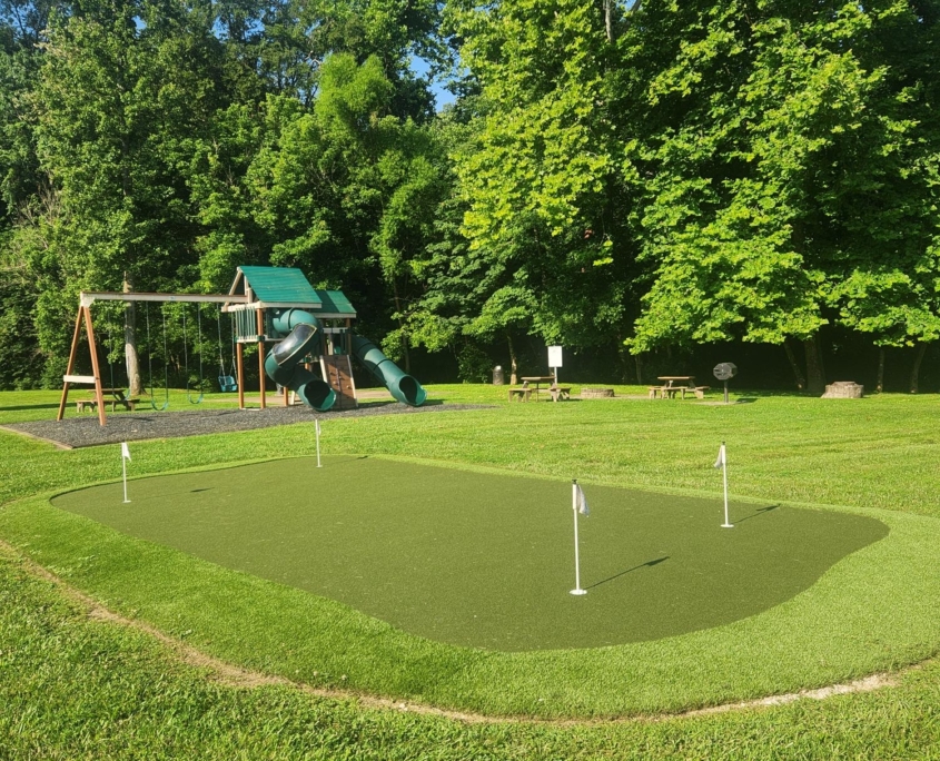 Putting Green Amenity at Hidden Brook Townhomes